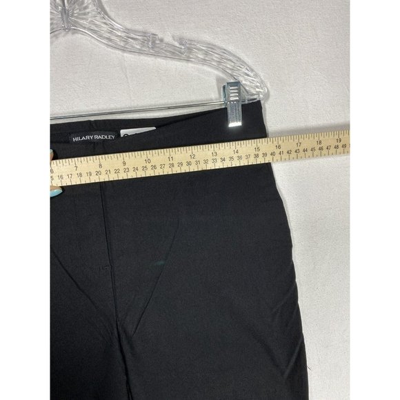 Hilary Radley Pull On Pant Stretch Mid Rise Slim Leg 4 Pockets Small Black - Picture 2 of 10